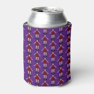 Gothic Halloween Vampire Lady Patterned Blikjeskoeler