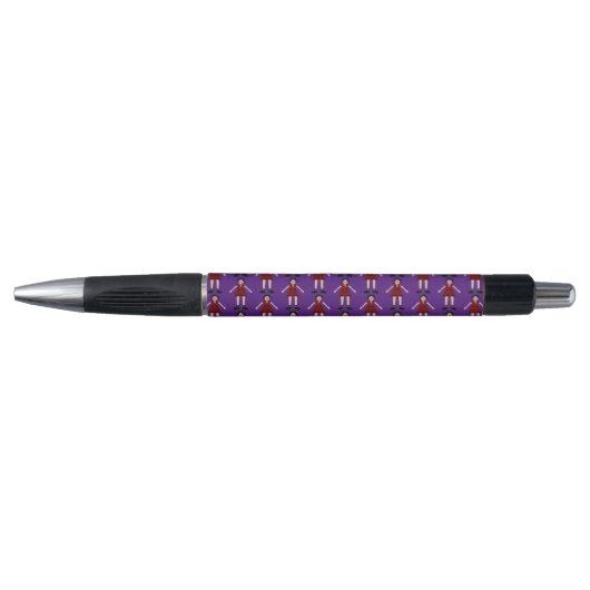 Gothic Halloween Vampire Lady Patterned Pen (Voorkant)