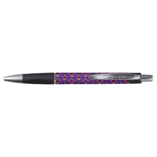 Gothic Halloween Vampire Lady Patterned Pen (Achterkant)