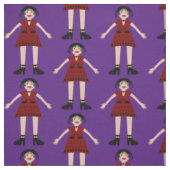 Gothic Halloween Vampire Lady Patterned Stof (Swatch)
