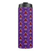 Gothic Halloween Vampire Lady Patterned Thermosbeker (Voorkant)