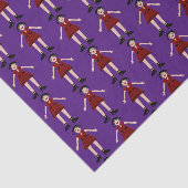 Gothic Halloween Vampire Lady Patterned Tissuepapier (Detail)