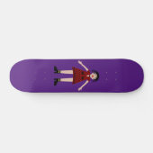 Gothic Halloween Vampire Lady Persoonlijk Skateboard (Horizontaal)