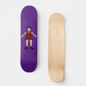 Gothic Halloween Vampire Lady Persoonlijk Skateboard (Voorkant)