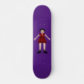 Gothic Halloween Vampire Lady Persoonlijk Skateboard (Voorkant)