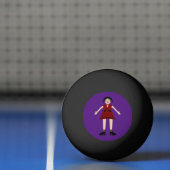 Gothic Halloween Vampire Lady Pingpongbal (Net)