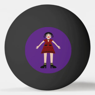 Gothic Halloween Vampire Lady Pingpongbal