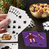 Gothic Halloween Vampire Lady Pokerkaarten (Insitu)