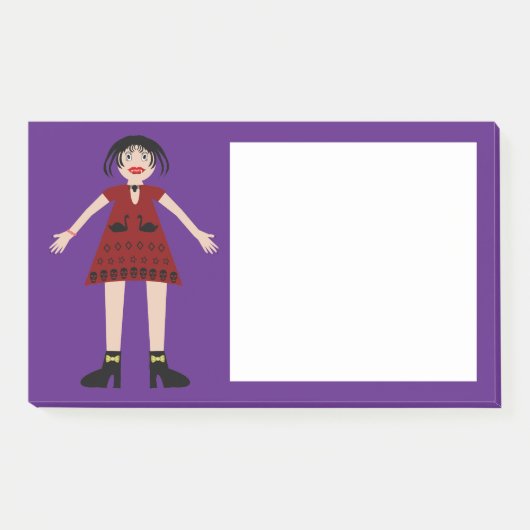 Gothic Halloween Vampire Lady Post-it® Notes (Voorkant)