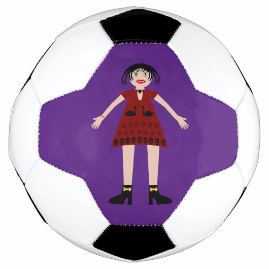 Gothic Halloween Vampire Lady Voetbal (Voorkant)
