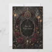 Gothic Halloween Verjaardagsbal Save the Date Kaart (Voorkant)