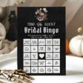 Gothic Halloween Vind de Gast Bruids Bingo Game Kaart