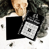 Gothic Halloween Vind de Gast Bruids Bingo Game Kaart