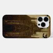 Gothic/Halloween/vleermuistelefoonhoes iPhone Hoesje (Achterkant horizontaal)