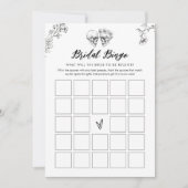 Gothic Halloween Vrijgezellenfeest Bingo Game Kaar Kaart (Voorkant)