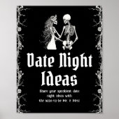 Gothic Halloween Vrijgezellenfeest Datum nacht Ide Poster (Voorkant)