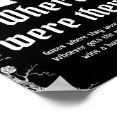 Gothic Halloween Vrijgezellenfeest Waar waren ze? Poster (Hoek)
