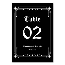 Gothic Halloween Wedding Kaart