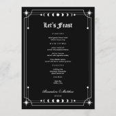 Gothic Halloween Wedding Menu (Voorkant)