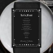 Gothic Halloween Wedding Menu