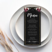 Gothic Halloween Wedding Menu