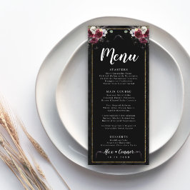 Gothic Halloween Wedding Menu