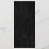 Gothic Halloween Wedding Menu (Achterkant)