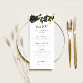 Gothic Halloween Wedding Menu | wit