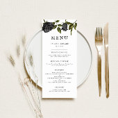 Gothic Halloween Wedding Menu | wit