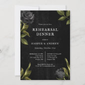Gothic Halloween Wedding Rehearsal Dinner Kaart (Voorkant)