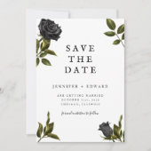 Gothic Halloween Wedding Save the Date (Voorkant)