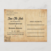  Gothic Halloween Wedding Save the Date Aankondigingskaart (Achterkant)