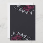 Gothic halloween wedding save the date invitation aankondiging (Achterkant)