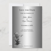 Gothic halloween wedding save the date invitation aankondiging (Voorkant)