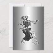 Gothic halloween wedding save the date invitation aankondiging (Achterkant)