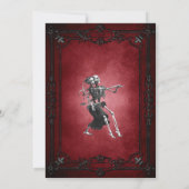 Gothic halloween wedding save the date invitation aankondiging (Achterkant)