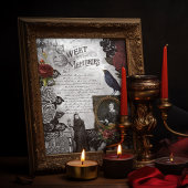 Gothic Halloween weduwe Ephemera Tissuepapier