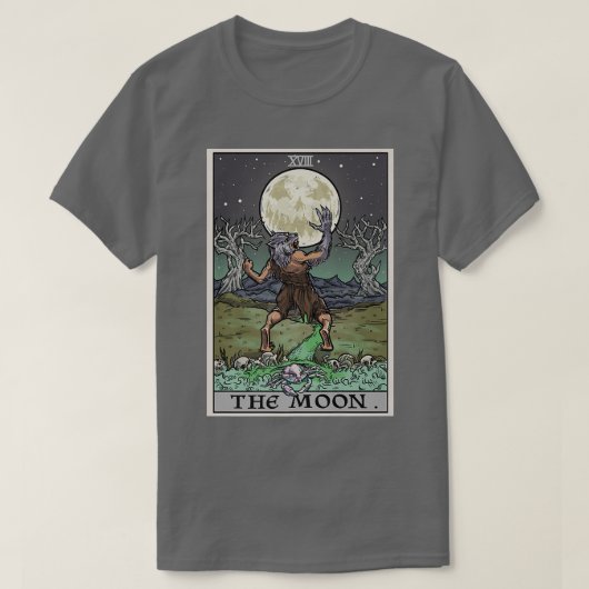 Gothic Halloween Werewolf Spoo T-shirt (Design voorkant)