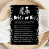 Gothic Halloween Wie kent de bruid beste spel Kaart