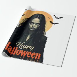 Gothic Halloween Witch Cadeaupapier