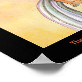 Gothic Halloween Witch Cat Poster (Hoek)