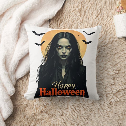 Gothic Halloween Witch Kussen (Deken)