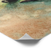 Gothic Halloween Witch Poster van Molly Harrison (Hoek)