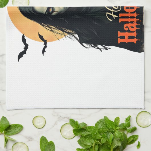 Gothic Halloween Witch Theedoek (Gevouwen)