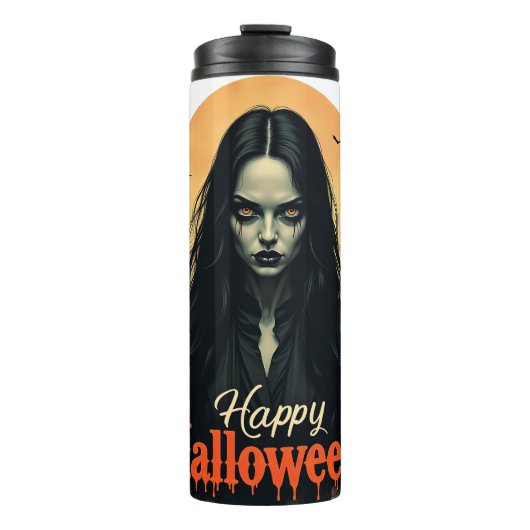 Gothic Halloween Witch Thermosbeker (Voorkant)