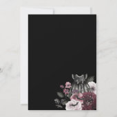 Gothic Halloween Zwart Jurk Gothic Meisje Baby sho Kaart (Achterkant)