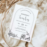 Gothic hand-getekarch 30th Birthday Party Kaart<br><div class="desc">Deze 30e verjaardagsuitnodiging is ontworpen om te coördineren met ons Gothic Hand-getekende Floral Collectie en heeft een unieke vorm van handgetekende bloemen en schedels in boogvorm. Geschikt voor humeurig, donker gotisch trouwthema. Voor een meer geavanceerde aanpassing van dit ontwerp, bijvoorbeeld het wijzigen van de lay-out, het lettertype of de tekstgrootte,...</div>