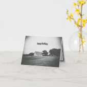 Gothic Happy Birthday Kaart (Gele Bloem)