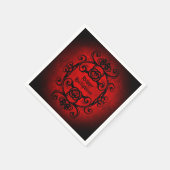 Gothic Happy Halloween Servet (Hoek)