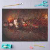 Gothic Harlekijn Vrouw Decoupage Papier – Donker (Craft)